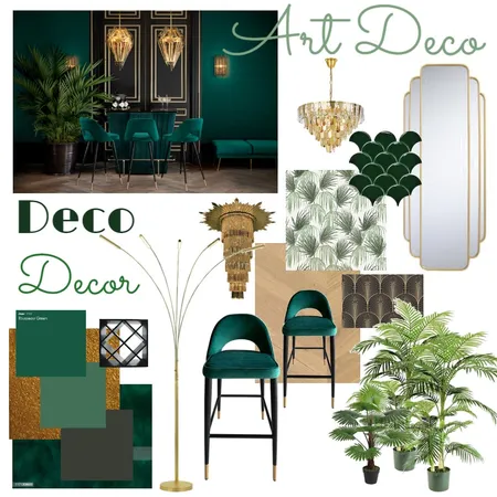 Deco Decor Interior Design Mood Board by NadiaBuitendach on Style Sourcebook