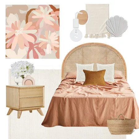 Peachy Bedroom Interior Design Mood Board by Vienna Rose Interiors on Style Sourcebook