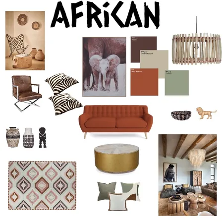 African Interior Design Mood Board by Ehines on Style Sourcebook