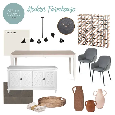 Modern Farmhouse Interior Design Mood Board by Stella George Design on Style Sourcebook