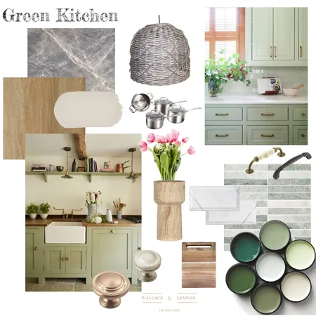 Green Kitchen Interior Design Mood Board by Russell.Chambers on Style Sourcebook