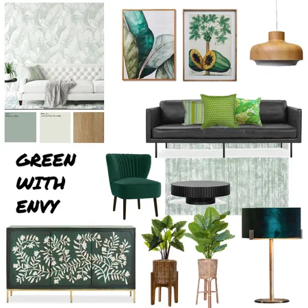 Green With Envy Interior Design Mood Board by Di Taylor Interiors on Style Sourcebook