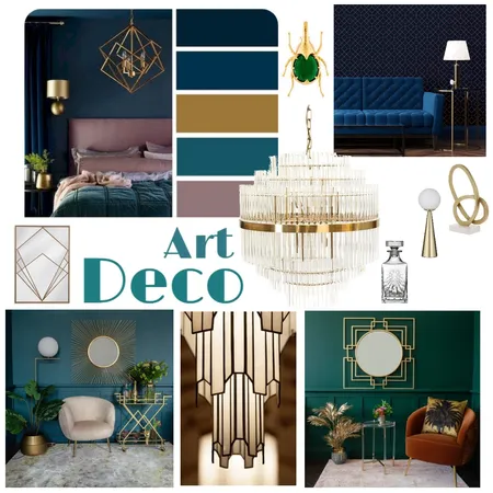 Art Deco - Mood Board Interior Design Mood Board by Leafyseasragons on Style Sourcebook