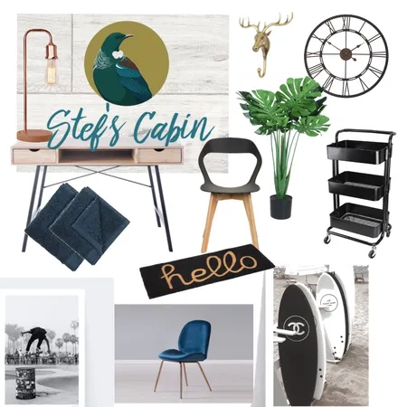 Stef's Cabin Interior Design Mood Board by aimeeomy on Style Sourcebook