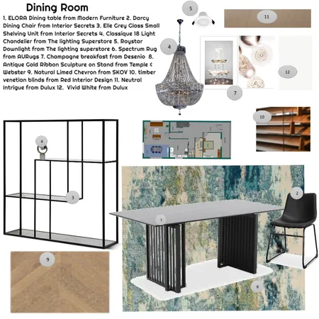 Dinning room Interior Design Mood Board by Harry Tran on Style Sourcebook