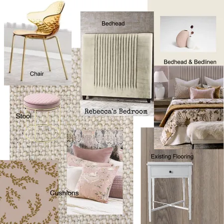 Rebecca's Bedroom Interior Design Mood Board by Christine Dengate on Style Sourcebook