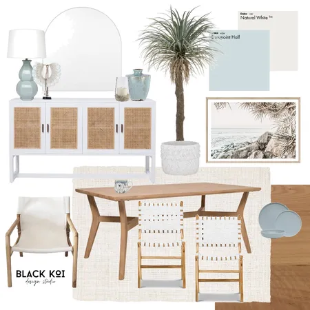 NKD Dining Room Interior Design Mood Board by Black Koi Design Studio on Style Sourcebook