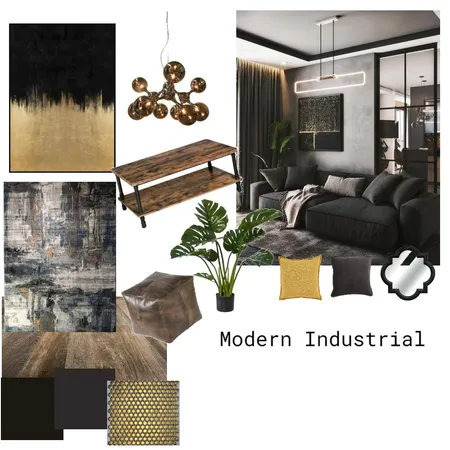 Modern Industrial Interior Design Mood Board by KirstyVG on Style Sourcebook