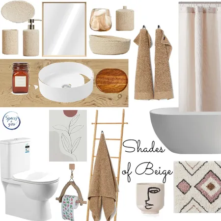 Earthy Chic bathroom Interior Design Mood Board by Spaces&You on Style Sourcebook