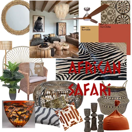 african safari Interior Design Mood Board by Mel Williams on Style Sourcebook