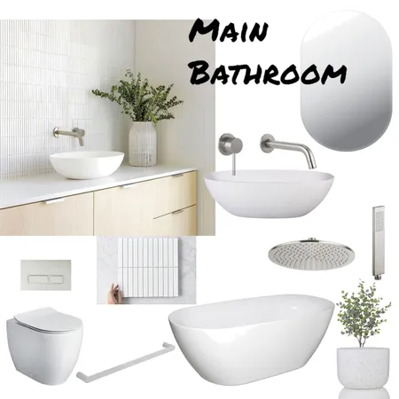 Main bathroom option 2 Interior Design Mood Board by Mandygee on Style Sourcebook