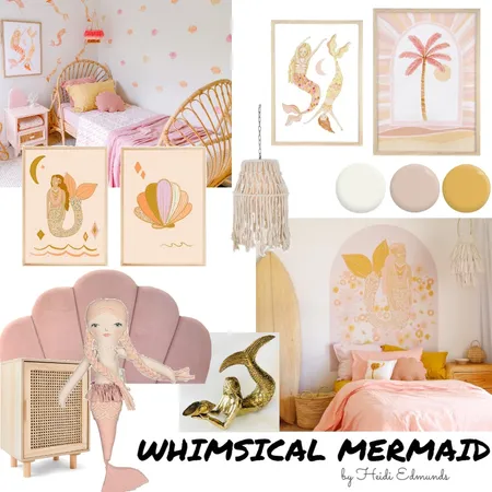 Heidi's Bedroom - Whimsical Mermaid Interior Design Mood Board by Airini on Style Sourcebook