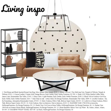 fancy livingroom Interior Design Mood Board by Razan Daher on Style Sourcebook