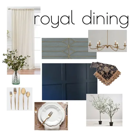 royal dining Interior Design Mood Board by Live in Bloom design on Style Sourcebook