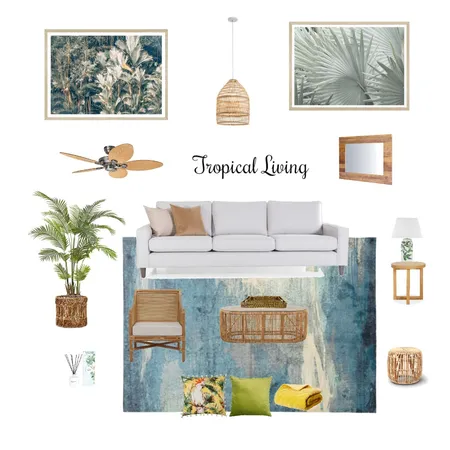 Tropical living Interior Design Mood Board by Immac Abara on Style Sourcebook