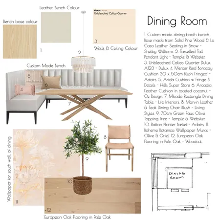 Dining Room Interior Design Mood Board by larissaemara on Style Sourcebook