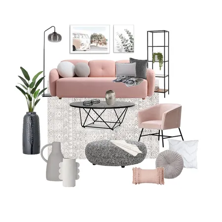 Mia's pink lounge Interior Design Mood Board by Stella George Design on Style Sourcebook