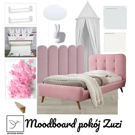 moodboard pokój Zuzi Interior Design Mood Board by SzczygielDesign on Style Sourcebook