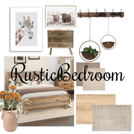 Rustic Bedroom Interior Design Mood Board by Sophie Ann on Style Sourcebook