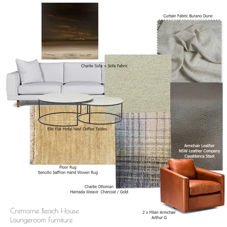 Loungeroom Cremorne House II Interior Design Mood Board by dECO Design on Style Sourcebook