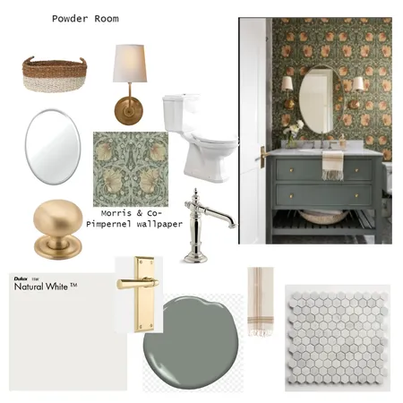 Powder Room Interior Design Mood Board by Creative Solutions on Style Sourcebook