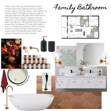 family bathroom Interior Design Mood Board by sallymiss on Style Sourcebook