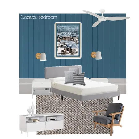 Coastal Bedroom Interior Design Mood Board by Bay House Projects on Style Sourcebook