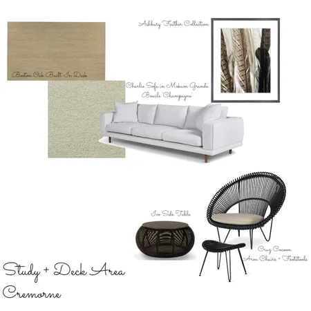 Study and Deck Area Interior Design Mood Board by dECO Design on Style Sourcebook