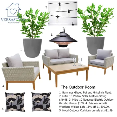 The Outdoor Room Interior Design Mood Board by Christina Clifford on Style Sourcebook