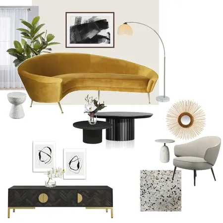 Mid Century Glam Interior Design Mood Board by aimeegandia on Style Sourcebook