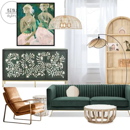 Lush green lounge Interior Design Mood Board by Sisu Styling on Style Sourcebook