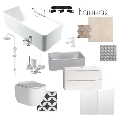 ванная Interior Design Mood Board by Анна Гейдт on Style Sourcebook