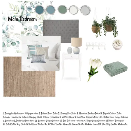 Linda Bedroom Interior Design Mood Board by streakcandice on Style Sourcebook