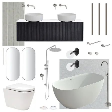 Bathroom fixture and fittings Interior Design Mood Board by clo282 on Style Sourcebook
