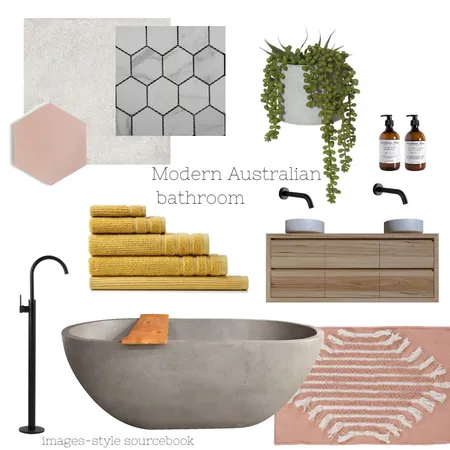 Modern Australian bathroom mood board Interior Design Mood Board by Jo Murphy on Style Sourcebook