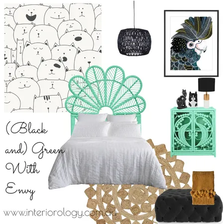 Black and Green with Envy Interior Design Mood Board by interiorology on Style Sourcebook