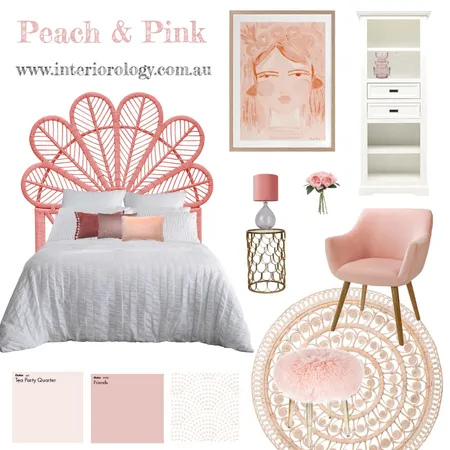 Peach and Pink Interior Design Mood Board by interiorology on Style Sourcebook