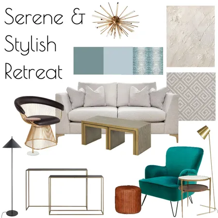 Serene & Stylish Retreat Interior Design Mood Board by RLInteriors on Style Sourcebook