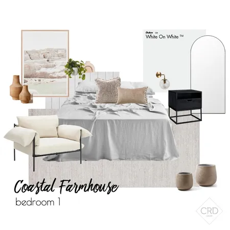 Coastal Farmhouse Bed1 Interior Design Mood Board by CRD Design on Style Sourcebook
