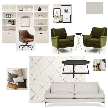 Study Room Interior Design Mood Board by designsbyhenvi on Style Sourcebook