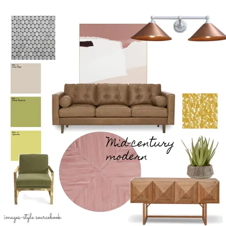 Mid-Century mood board Interior Design Mood Board by Jo Murphy on Style Sourcebook