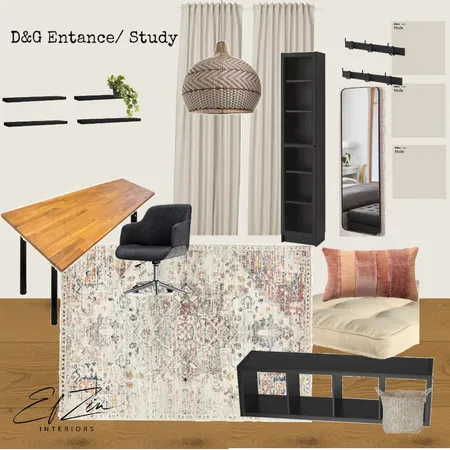 D&G Entrance / Study Interior Design Mood Board by EF ZIN Interiors on Style Sourcebook