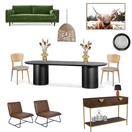Retro Dining Interior Design Mood Board by 18leaverst on Style Sourcebook