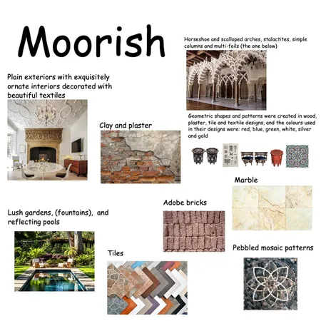 Moorish Interior Design Mood Board by cammyll on Style Sourcebook