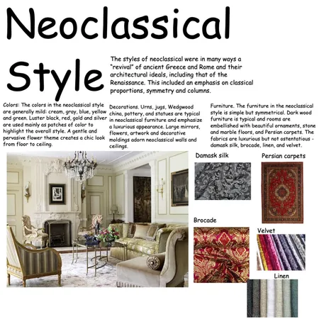 Neoclassical Style Interior Design Mood Board by cammyll on Style Sourcebook