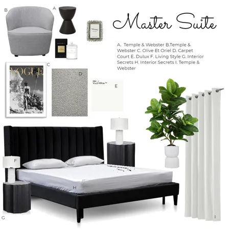 Master Suite Interior Design Mood Board by MadelineK on Style Sourcebook