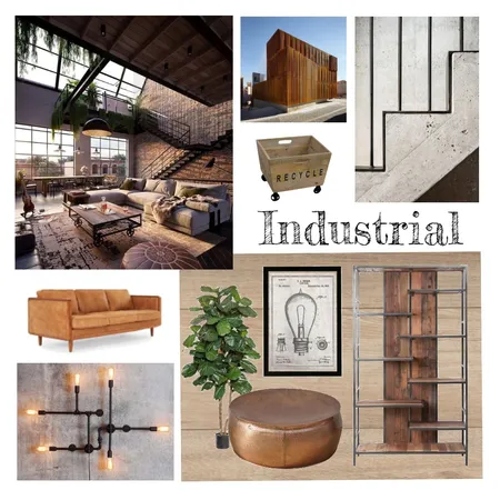 Industrial Interior Design Mood Board by Adrienne_Lawrence on Style Sourcebook