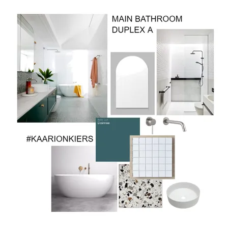 Main Bathroom Duplex A Interior Design Mood Board by hemko interiors on Style Sourcebook