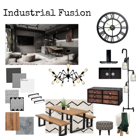 Industrial Interior Design Mood Board by Geri Ramsay on Style Sourcebook