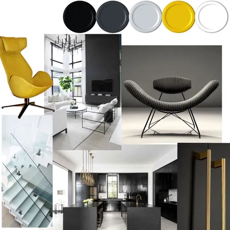 Accented Achromatic Interior Design Mood Board by Swetha_Ruud on Style Sourcebook